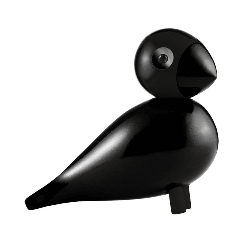 Songbird Figurine Wooden Animals Kay Bojesen Raven/Painted Beech Small 