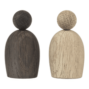 Sparrows Figurine - Set of 2 Wooden Animals Kay Bojesen 