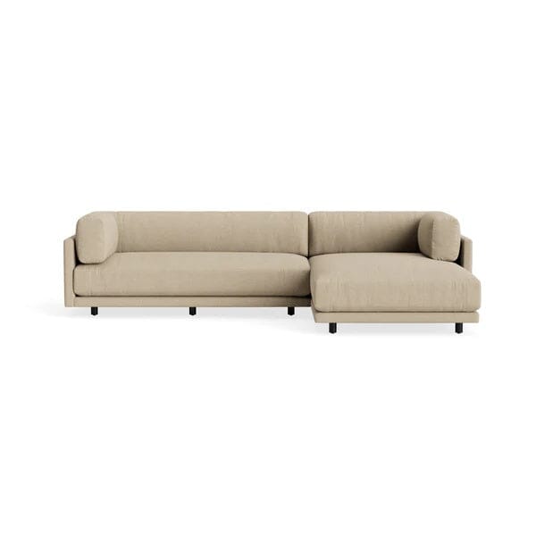 Sunday Small Sofa with Chaise Sofa BluDot Kelso Camel Right Chaise 
