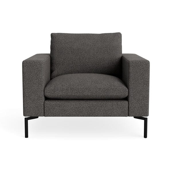 New Standard Lounge Chair lounge chair BluDot Kelso Charcoal - Black Legs 
