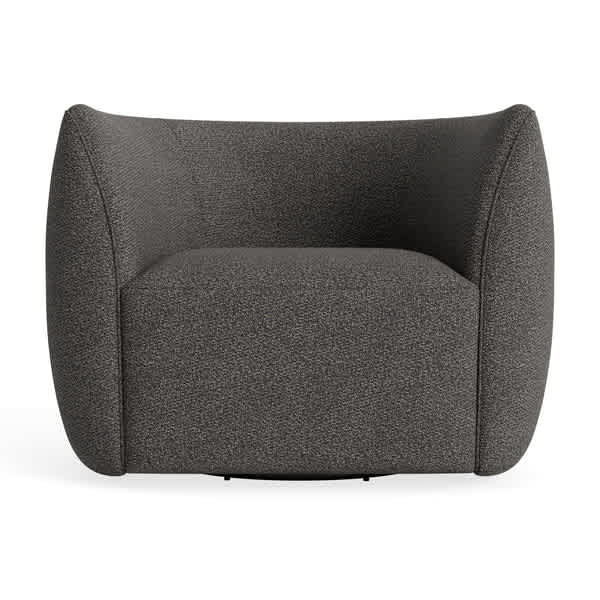 Council Swivel Lounge Chair lounge chair BluDot Kelso Charcoal 