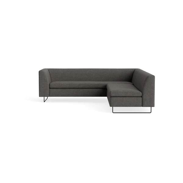 Bonnie and Clyde Sectional Sofa BluDot Kelso Charcoal 