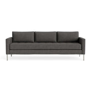 Paramount 95" Sofa Sofa BluDot Kelso Charcoal Stainless Steel 