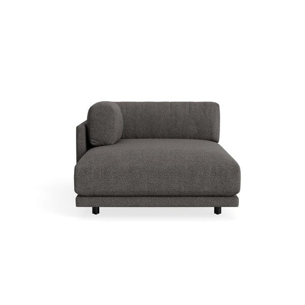 Sunday Chaise Chaise Longue BluDot Left Arm Kelso Charcoal 