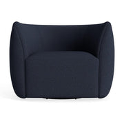 Council Swivel Lounge Chair lounge chair BluDot Kvadrat Autumn Navy 
