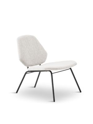 Lean Lounge Chair lounge chair Woud Ivory - Textaafoam Alpine 101 