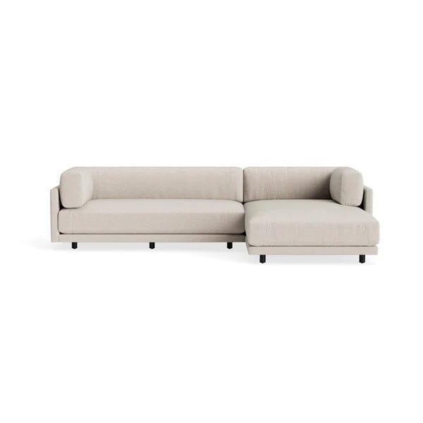 Sunday Small Sofa with Chaise Sofa BluDot Landa Stone Right Chaise 