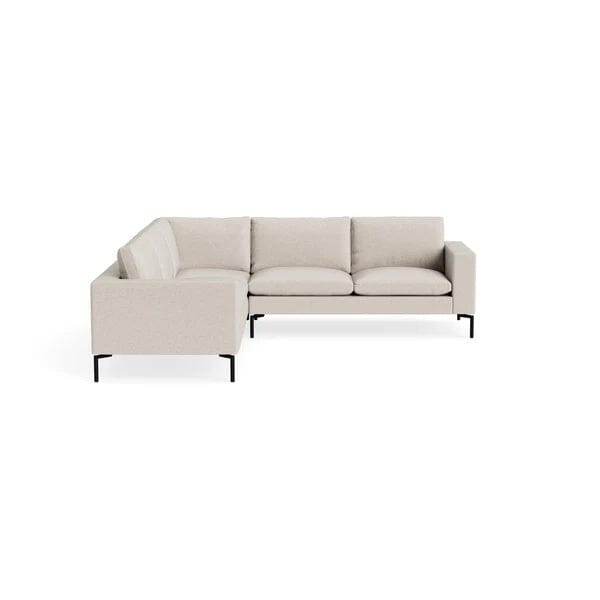 New Standard Sectional Sofa BluDot Left Landa Stone - Black Legs 