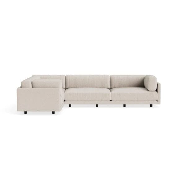 Sunday L Sectional Sofa sofa BluDot Landa Stone Right 
