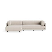Sunday Small Sofa with Chaise Sofa BluDot Landa Stone Left Chaise 