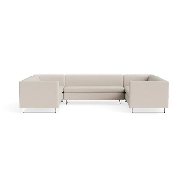 Bonnie and Clyde U-Shaped Sectional Sofa Sofa BluDot Landa Stone 