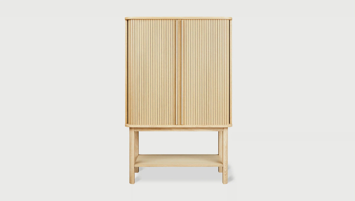 Ledger Tall Cabinet Vintage Oak
