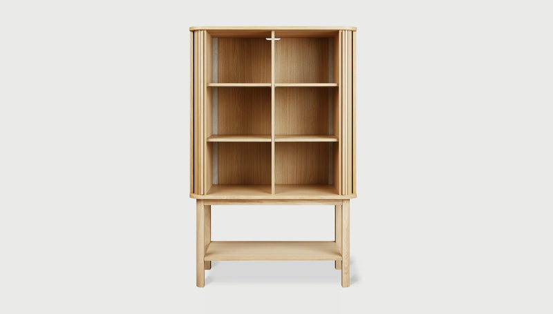 Ledger Tall Cabinet Vintage Oak