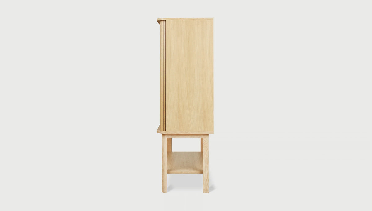 Ledger Tall Cabinet Vintage Oak