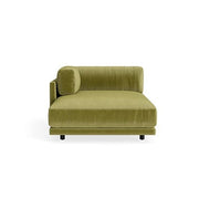 Sunday Chaise Chaise Longue BluDot Left Arm Loden Velvet 