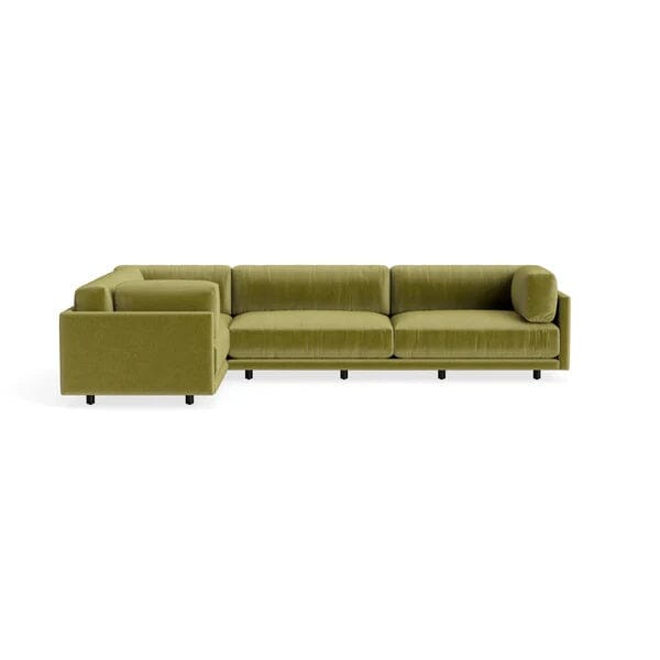 Sunday Sofa w/ Chaise Sofa BluDot Right Arm Loden Velvet 