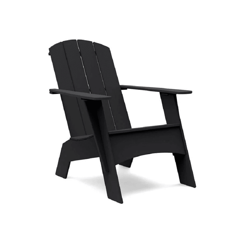 Adirondack Tall Curved Chair Chair Loll Designs Black 