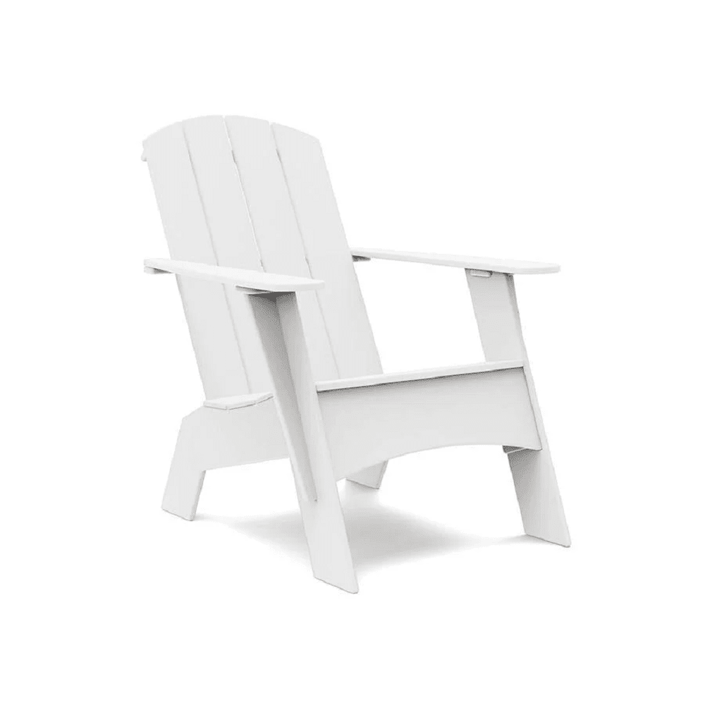 Adirondack Tall Curved Chair Chair Loll Designs Cloud White 