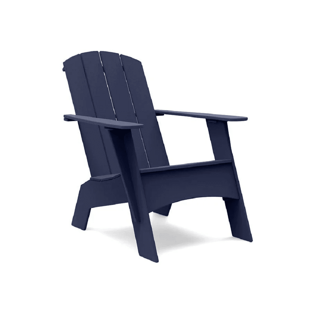 Adirondack Tall Curved Chair Chair Loll Designs Navy Blue 