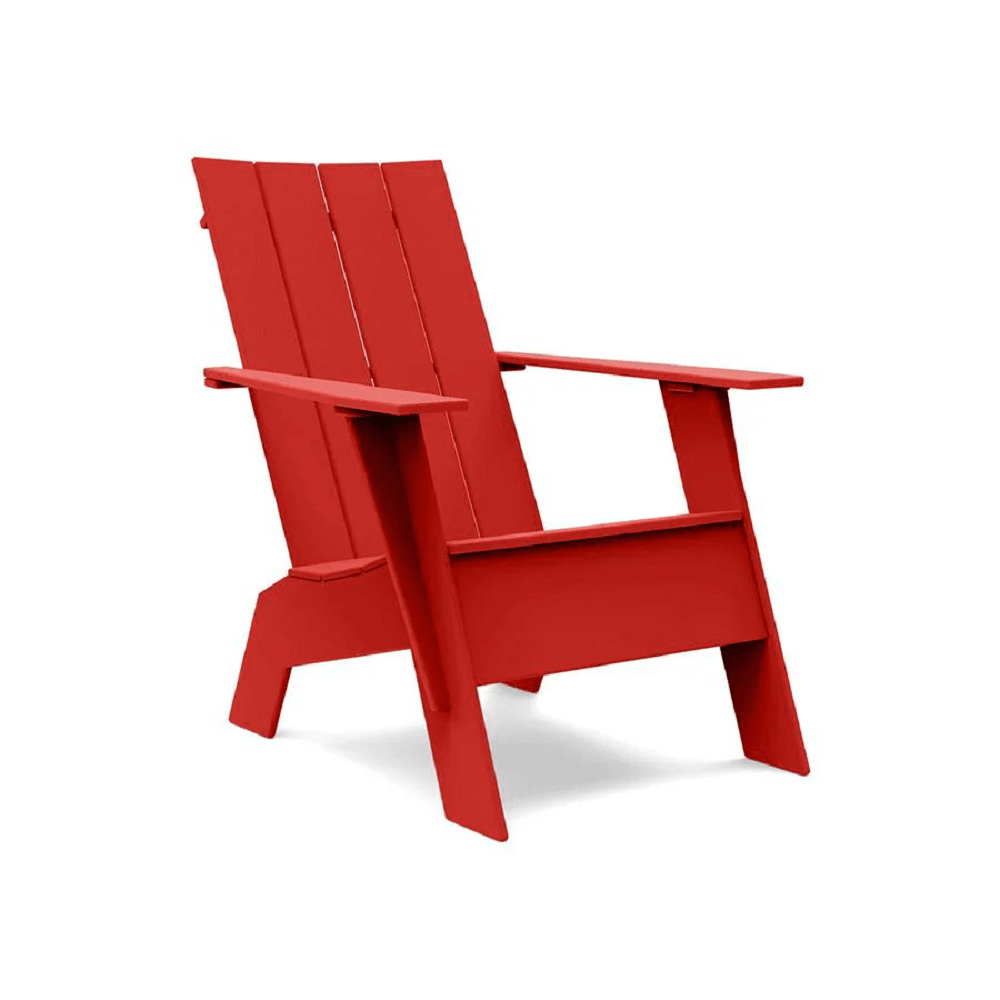 Adirondack Tall Flat Chair Chair Loll Designs Apple Red 