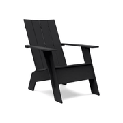 Adirondack Tall Flat Chair Chair Loll Designs Black 