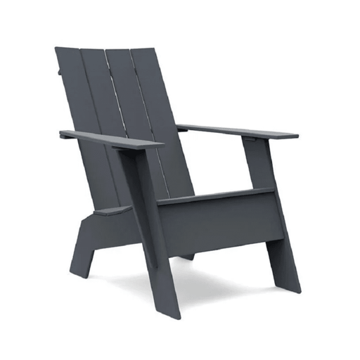 Adirondack Tall Flat Chair Chair Loll Designs Charcoal Grey 