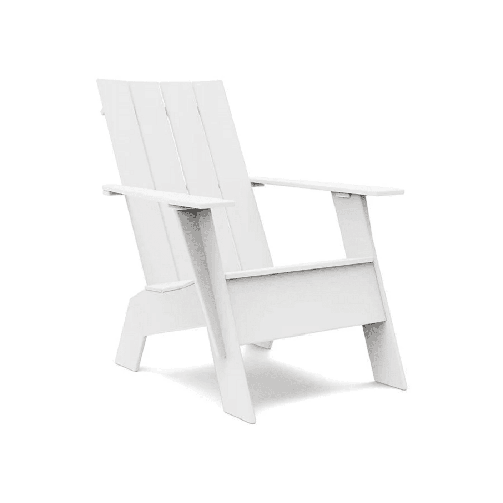 Adirondack Tall Flat Chair Chair Loll Designs Cloud White 