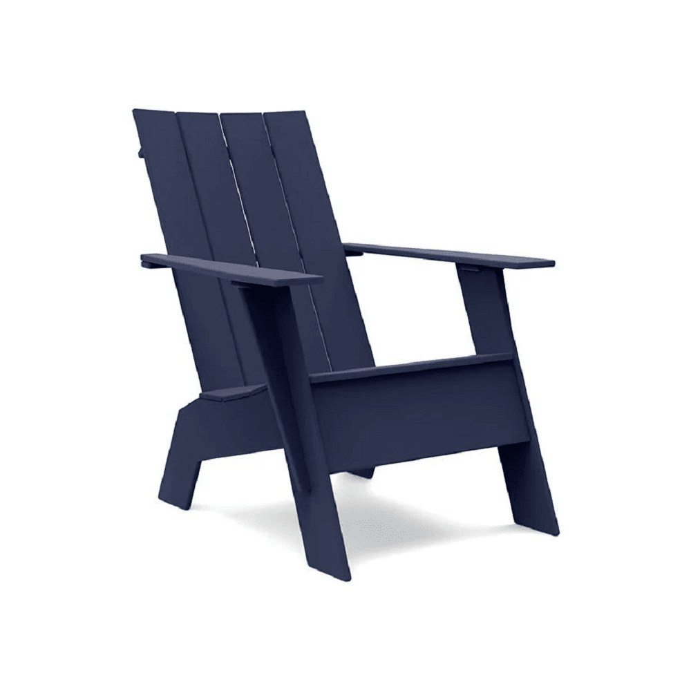 Adirondack Tall Flat Chair Chair Loll Designs Navy Blue 