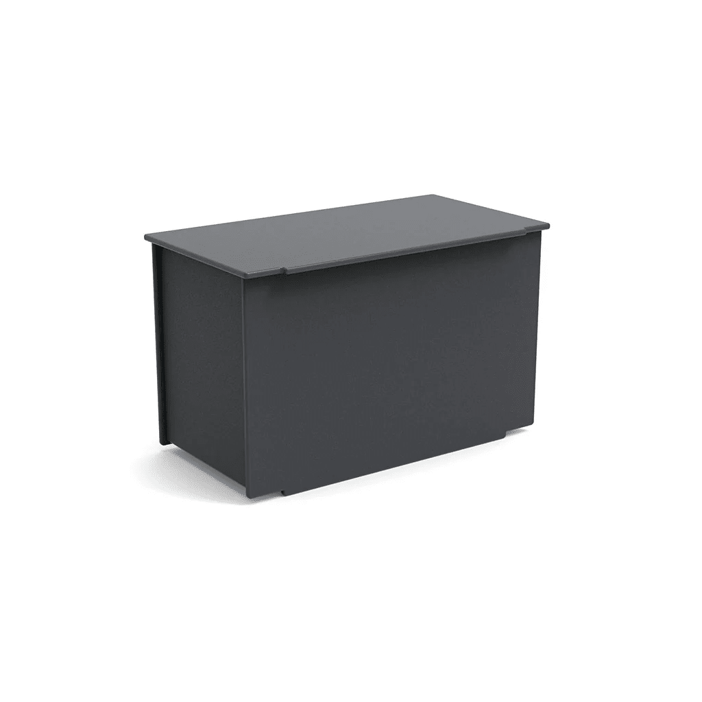 Mondo Storage Box with Lid storage Loll Designs Double Charcoal Grey 