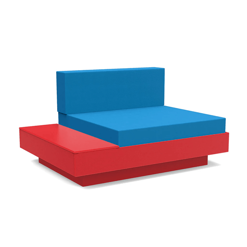 Platform One Lounge Left/Right Table lounge chairs Loll Designs Apple Red Canvas Regatta 