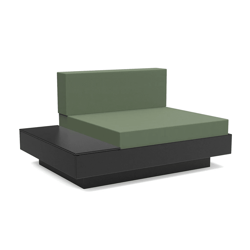Platform One Lounge Left/Right Table lounge chairs Loll Designs Black Canvas Fern 