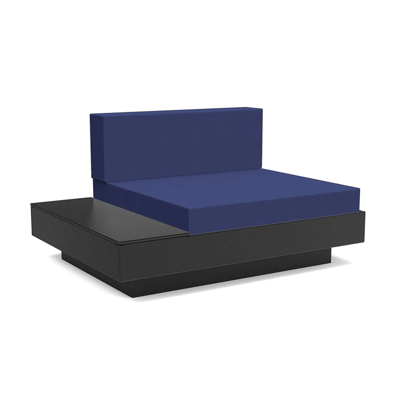 Platform One Lounge Left/Right Table lounge chairs Loll Designs Black Canvas Navy 