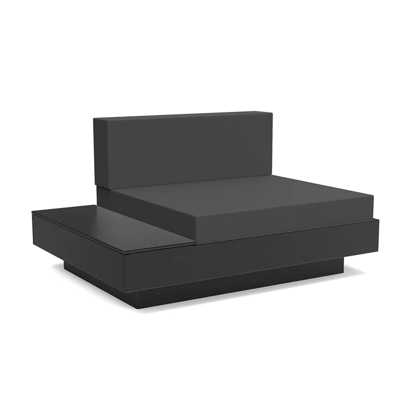 Platform One Lounge Left/Right Table lounge chairs Loll Designs Black Cast Charcoal 