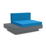Platform One Lounge Left/Right Table lounge chairs Loll Designs Charcoal Grey Canvas Regatta 