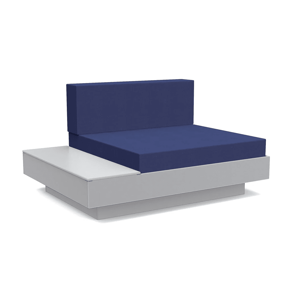 Platform One Lounge Left/Right Table lounge chairs Loll Designs Driftwood Canvas Navy 
