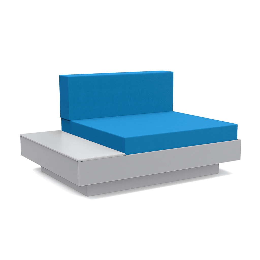 Platform One Lounge Left/Right Table lounge chairs Loll Designs Driftwood Canvas Regatta 