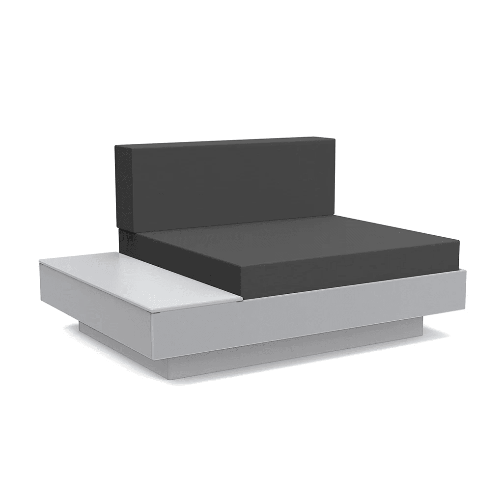 Platform One Lounge Left/Right Table lounge chairs Loll Designs Driftwood Cast Charcoal 