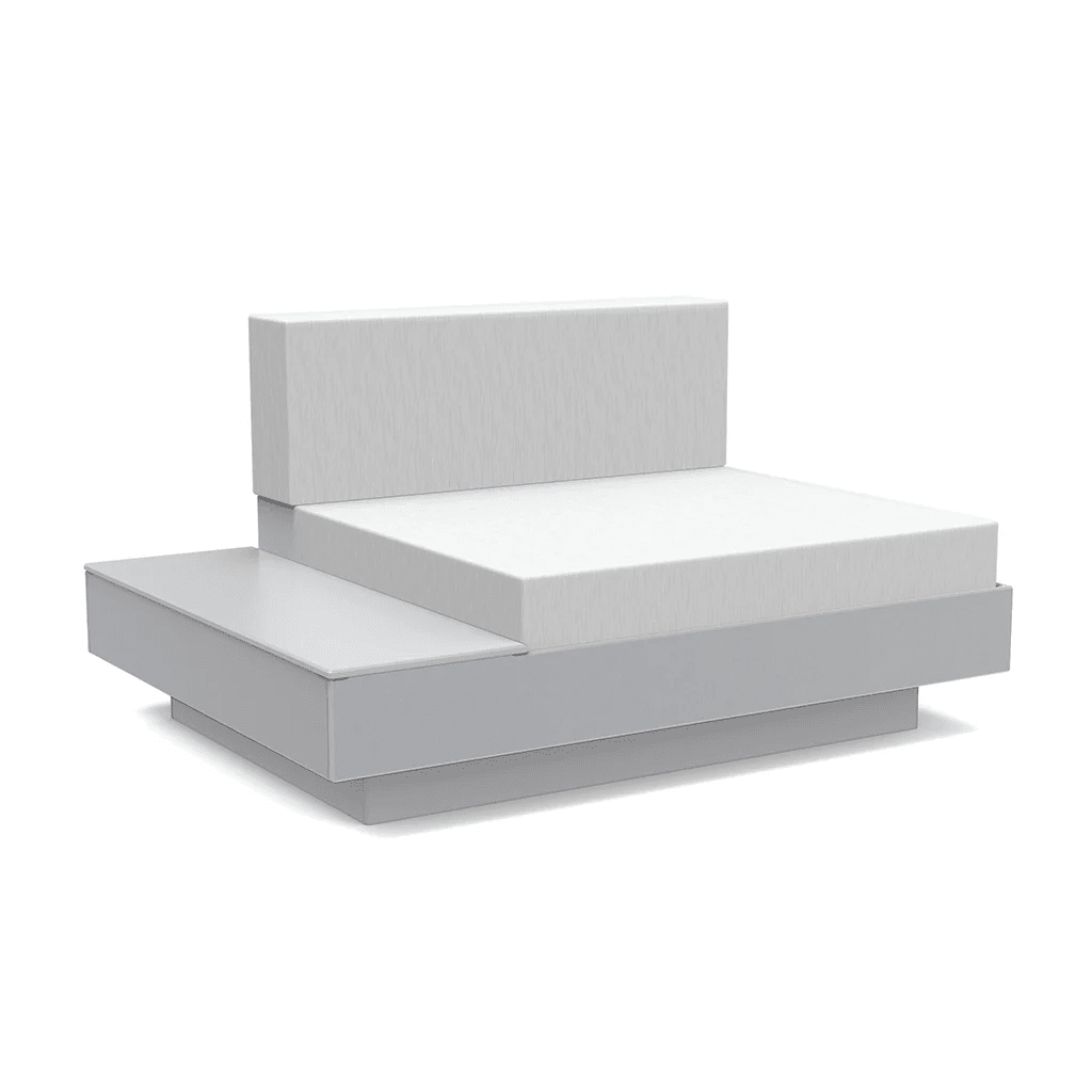 Platform One Lounge Left/Right Table lounge chairs Loll Designs Driftwood Cast Silver 