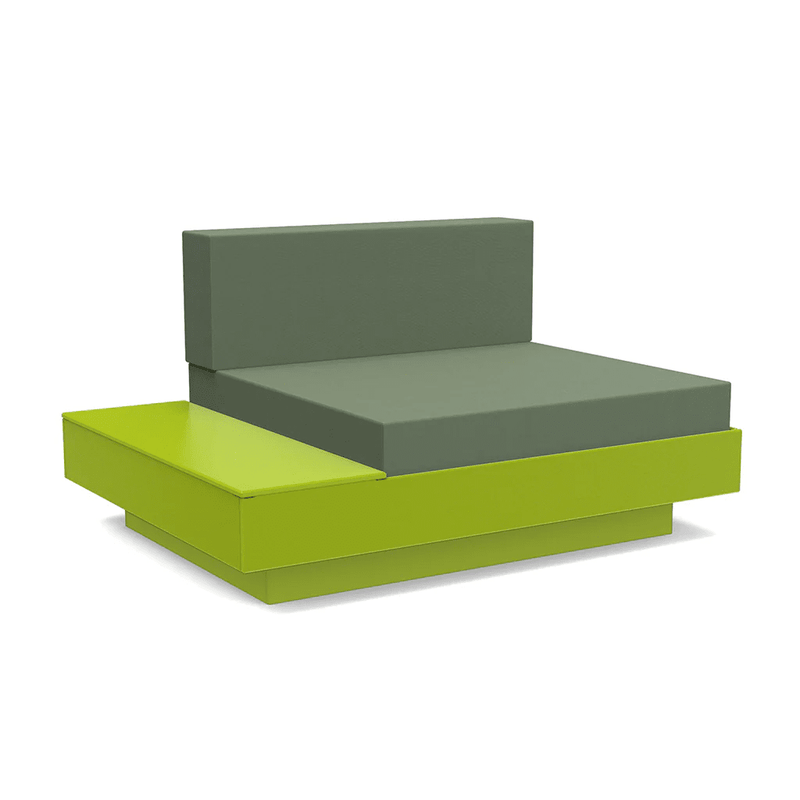 Platform One Lounge Left/Right Table lounge chairs Loll Designs Leaf Green Canvas Fern 