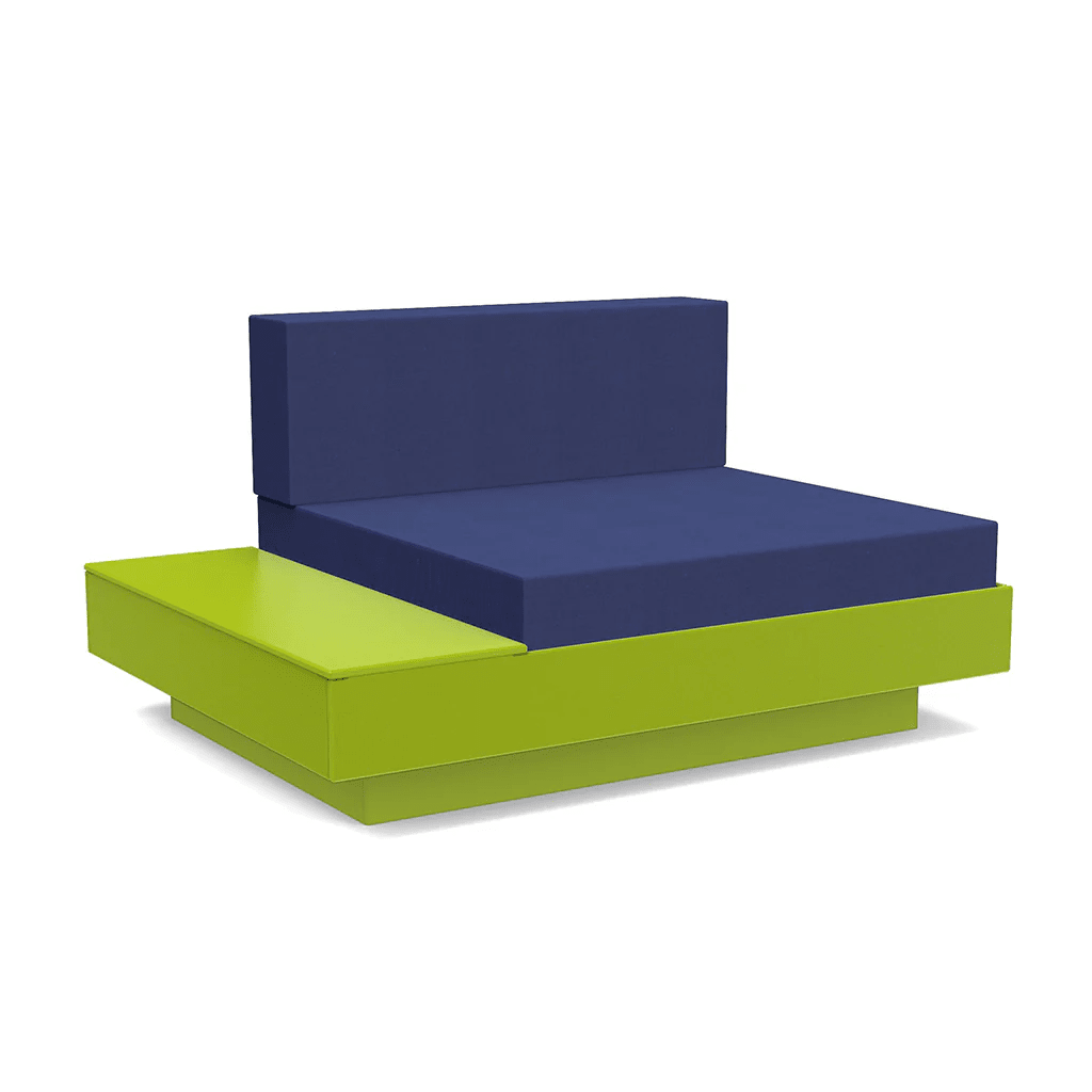 Platform One Lounge Left/Right Table lounge chairs Loll Designs Leaf Green Canvas Navy 