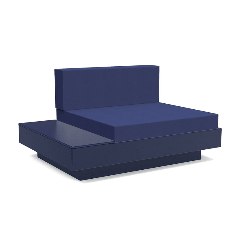 Platform One Lounge Left/Right Table lounge chairs Loll Designs Navy Blue Canvas Navy 