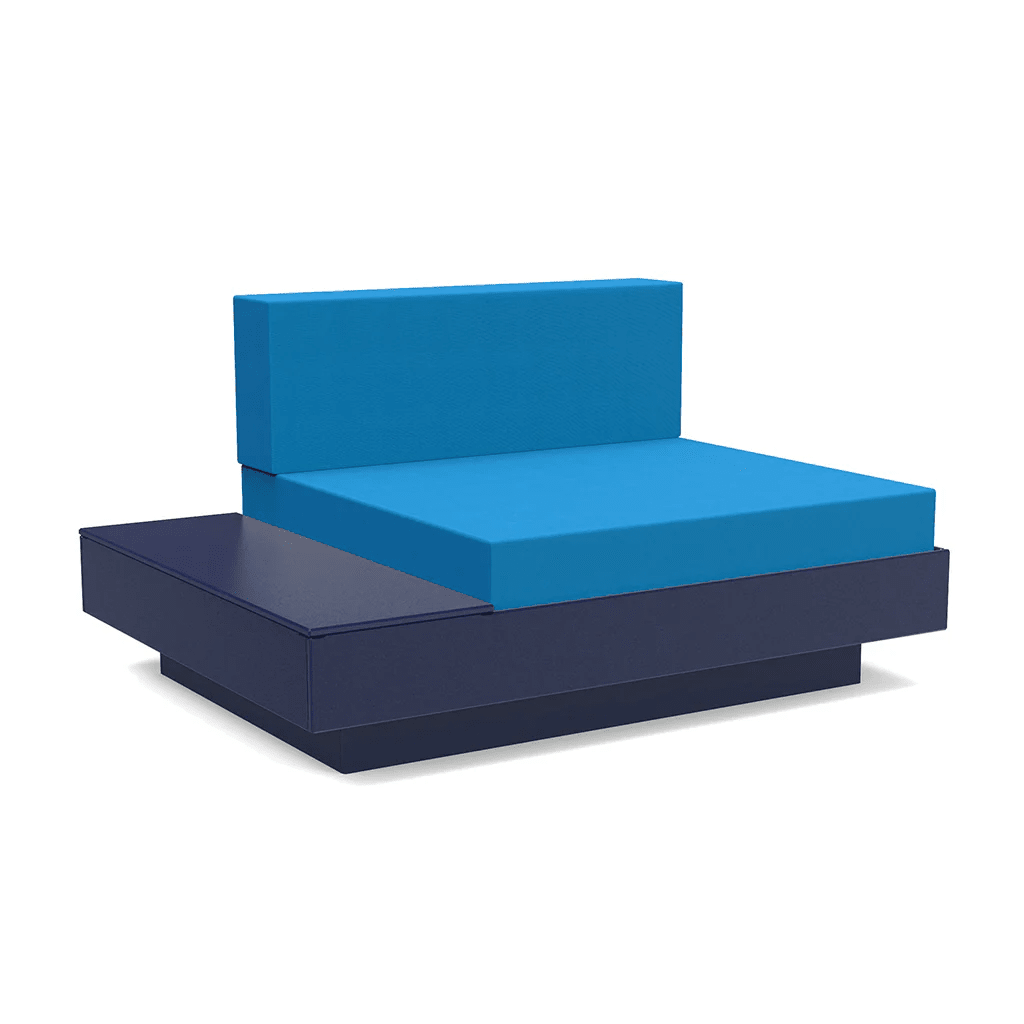 Platform One Lounge Left/Right Table lounge chairs Loll Designs Navy Blue Canvas Regatta 