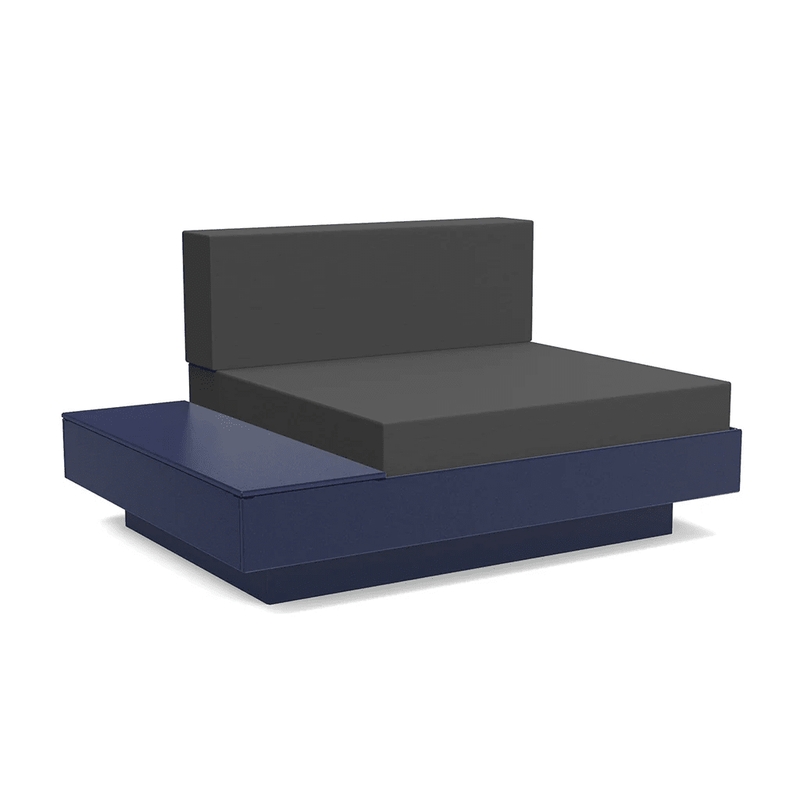Platform One Lounge Left/Right Table lounge chairs Loll Designs Navy Blue Cast Charcoal 