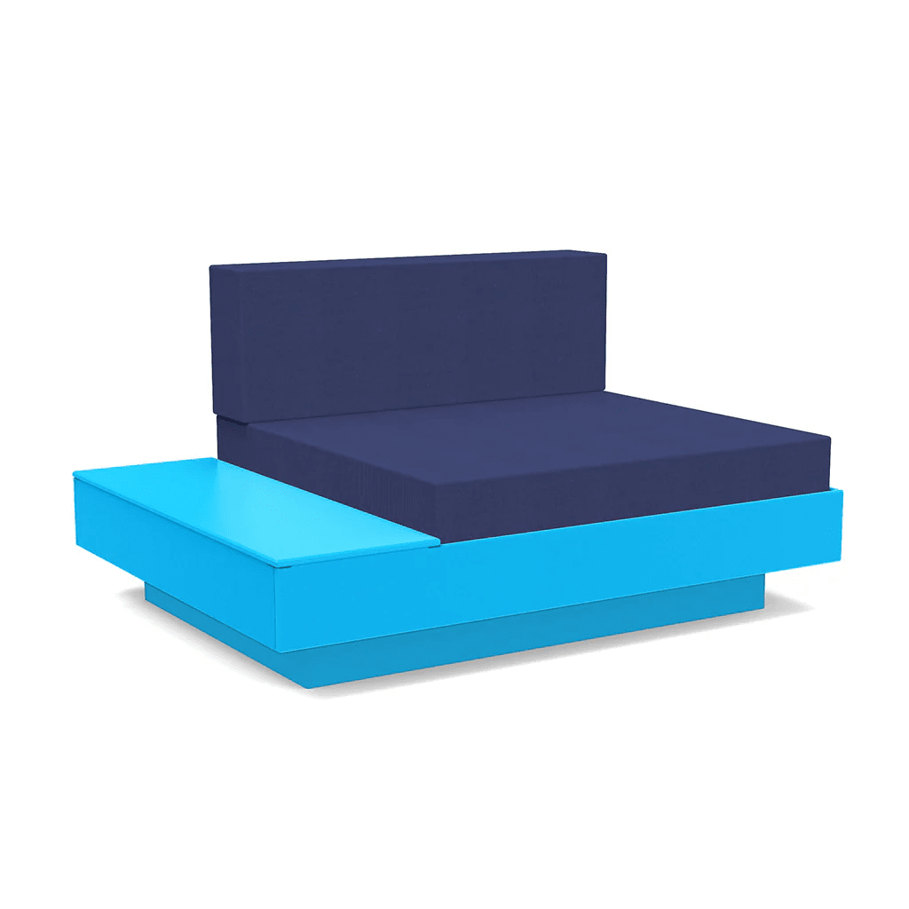 Platform One Lounge Left/Right Table lounge chairs Loll Designs Sky Blue Canvas Navy 
