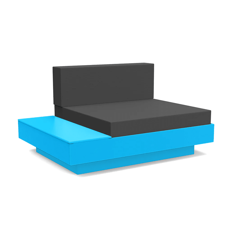 Platform One Lounge Left/Right Table lounge chairs Loll Designs Sky Blue Cast Charcoal 