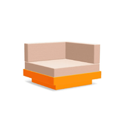 Platform One Sectional Corner Sofas Loll Designs Sunset Orange Cast Petal 