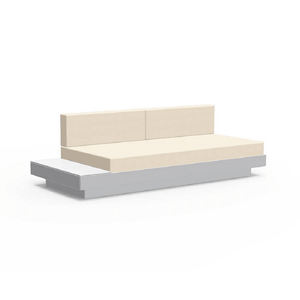 Platform One Sectional Sofa Sofas Loll Designs Driftwood Canvas Flax 