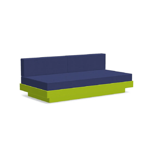 Platform One Sectional Sofa Sofas Loll Designs Leaf Green Canvas Navy 