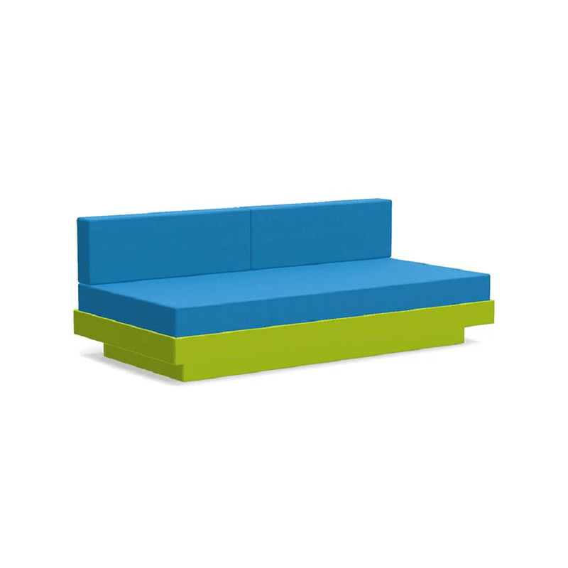 Platform One Sectional Sofa Sofas Loll Designs Leaf Green Canvas Regatta 