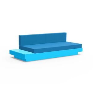 Platform One Sectional Sofa Sofas Loll Designs Sky Blue Canvas Regatta 